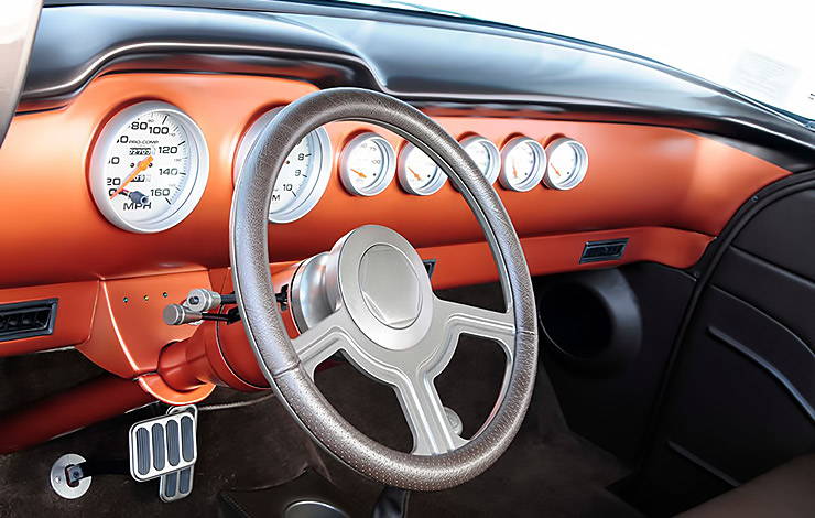 1956 Chevy 3100 Coppertime interior