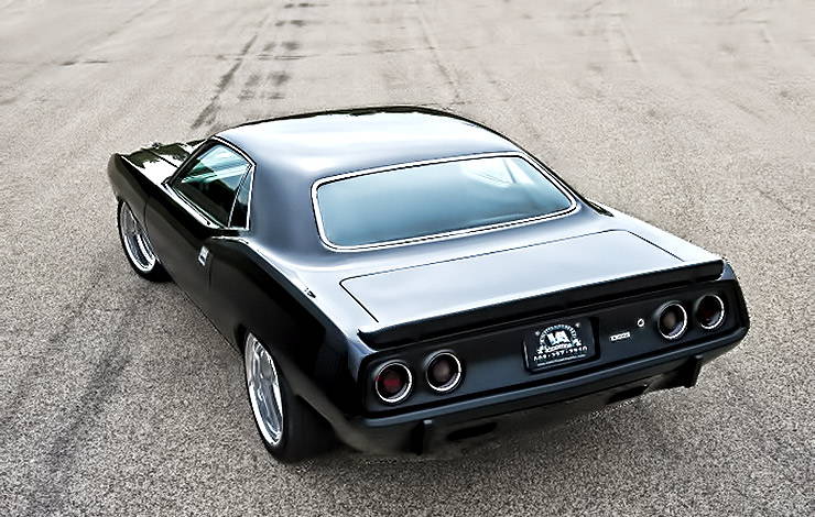 1973 Plymouth 'Cuda "Blackend" rear end