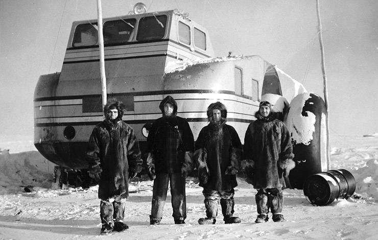 The crew of the Antartic Snow Cruiser 1940