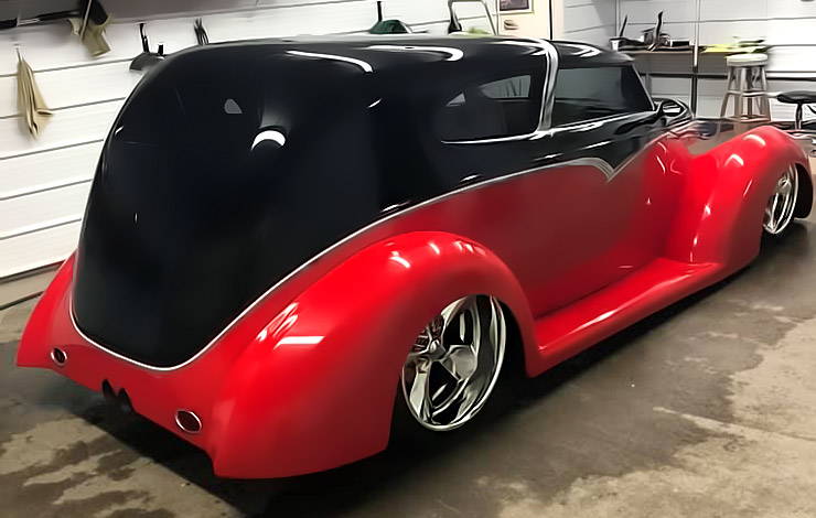 1939 Ford Crown hot rod rear end
