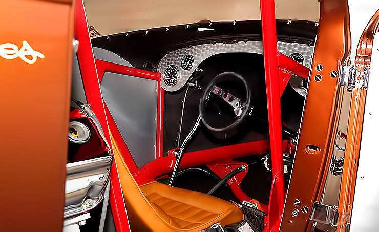 1954 Chrisman Bonneville Coupe cockpit