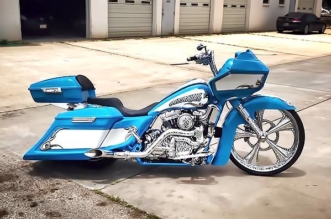 2014 Harley-Davidson Road Glide custom bagger named Overkill