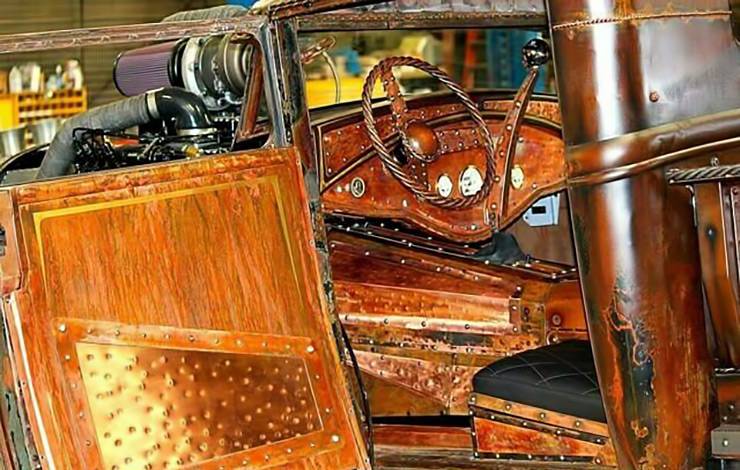 1930 Ford Pickup Copper Rod interior