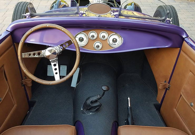 1931 Ford Model A Roadster interior