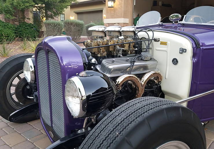 1931 Ford Model A Roadster powered by 305ci Chevrolet V8 engine
