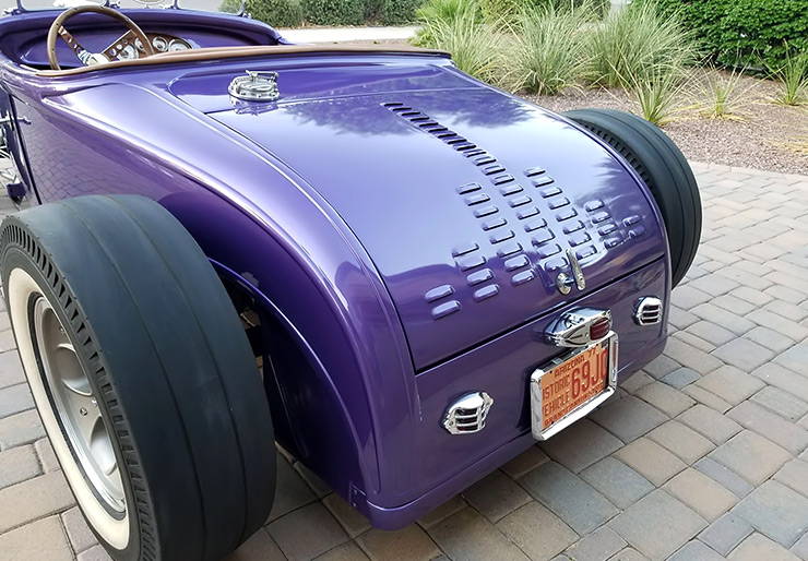 1931 Ford Model A Roadster louvered rear decklid