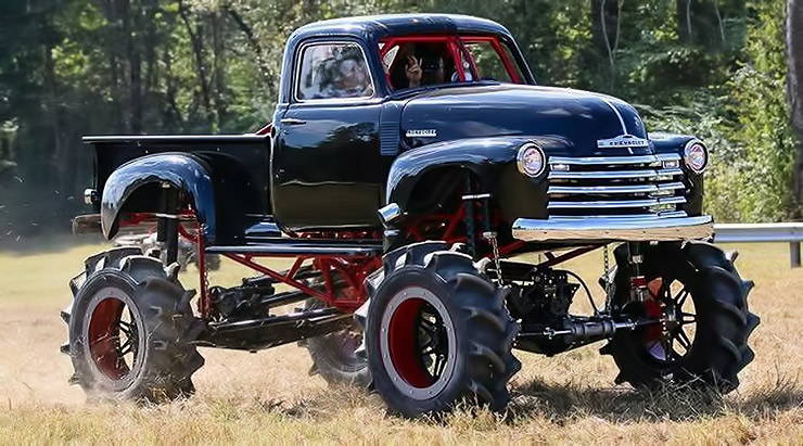 1300 HP 1950 Chevy mud truck named Sick 50
