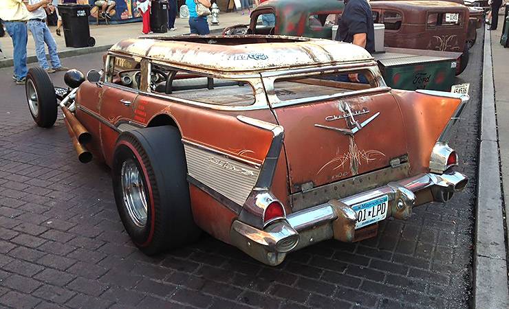 1957 Chevy Bel Air Nomad Rat Rod rear end
