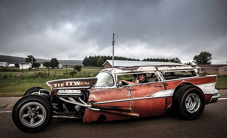 1957 Chevy Bel Air Nomad Rat Rod