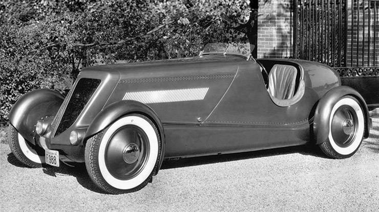 One of three speedsters designed by Edsel Ford in the early 30s'