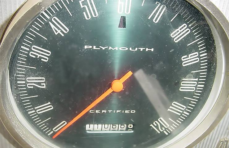 1962 Plymouth Savoy speedometer