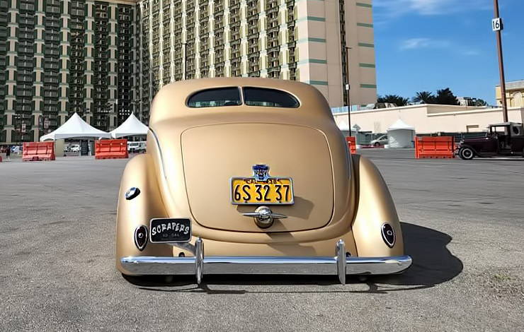1938 Ford Deluxe Coupe rear side