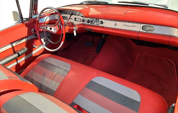 1958 Chevrolet Bel Air Impala interior