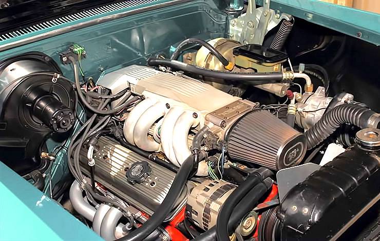 1958 Chevy Bel Air Impala engine