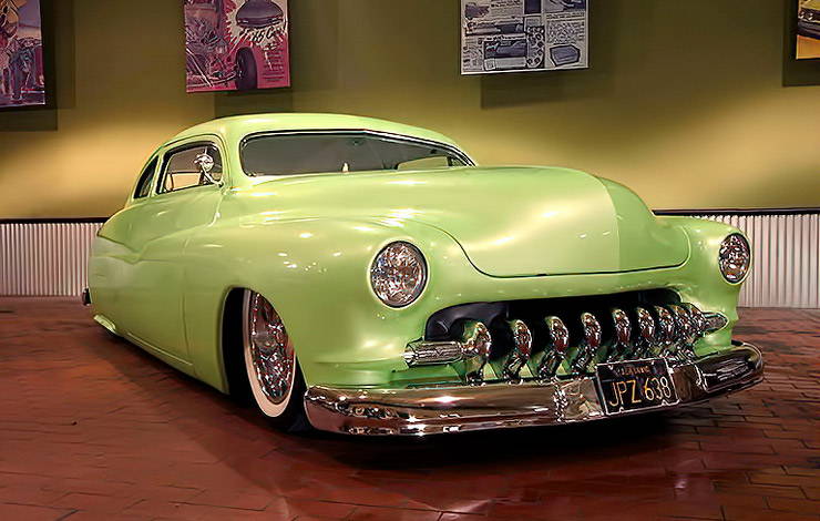 Green 1950 Mercury Custom Coupe named Wasabi