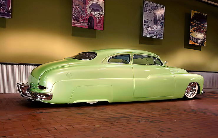 Green 1950 Mercury Custom Coupe Wasabi right side