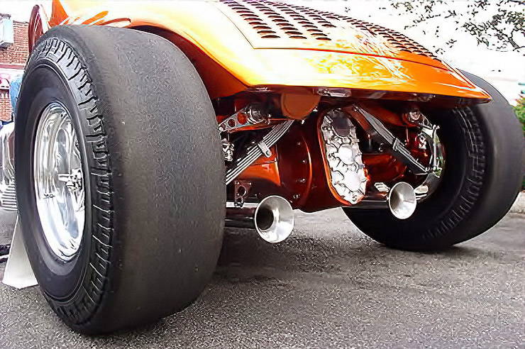 1934 Ford Roadster 'The Defibrillator' rear end