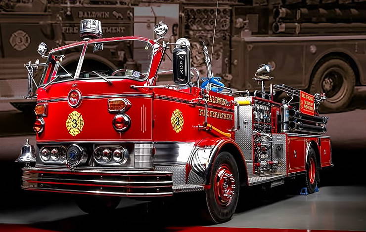 1966 Mack model C Fire Truck in Hall Of Flame Museum