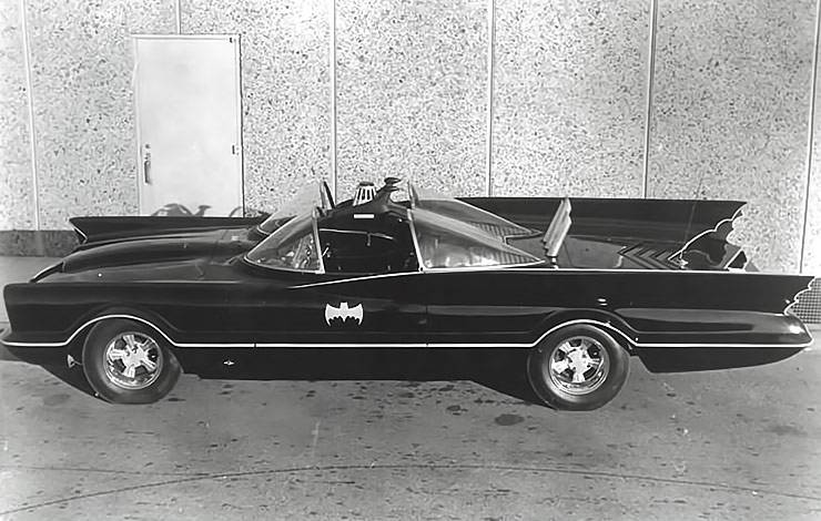 Batmobile car top left side