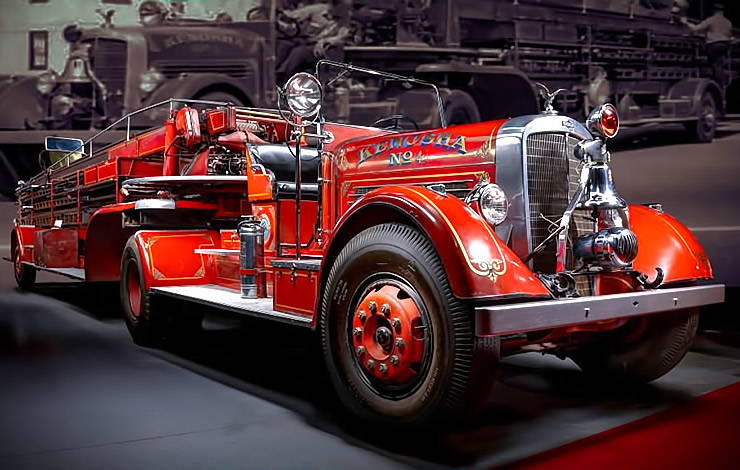Fire Truck in Hall Of Flame Museum