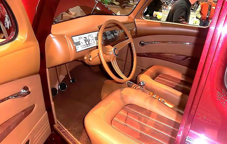 Ridler-Winning 1940 Ford Coupe named Checkered Past interior