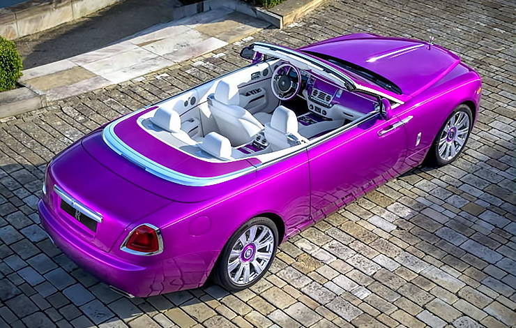 Michael Fux's 'Dawn in Fuxia' Rolls Royce