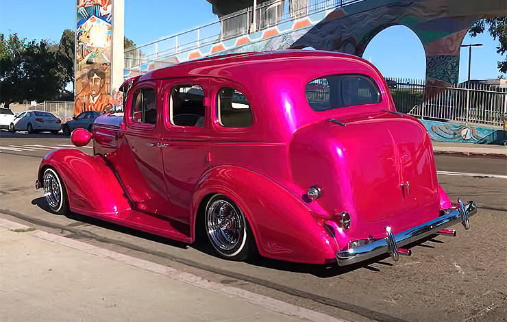 1936 Chevrolet lowrider Linda Chicana rear end