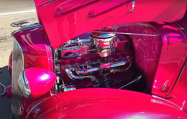 1936 Chevrolet lowrider bomb Linda Chicana engine