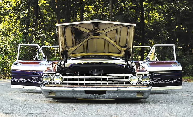 Diesel powered 1962 Ford Country Squire front end