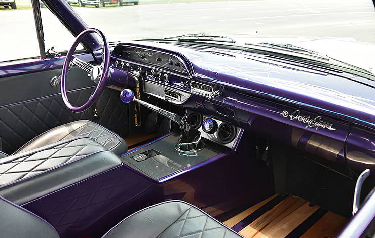 Diesel powered 1962 Ford Country Squire interior