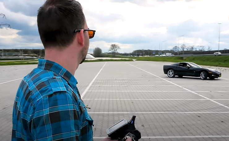 A computer genius built a full-size remote-controlled Corvette
