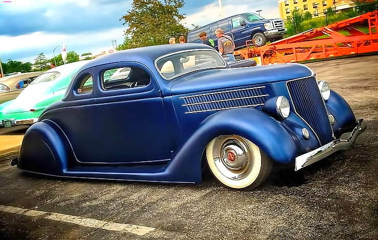 1936 Ford Coupe - Blue Velvet Dress