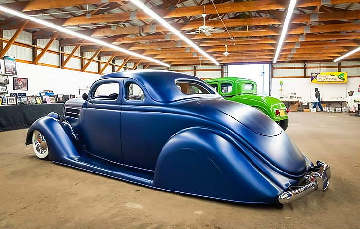 1936 Ford Coupe - Blue Velvet Dress