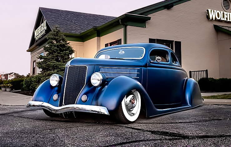 1936 Ford Coupe - Blue Velvet Dress