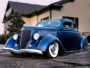 Custom 1936 Ford Coupe - Blue Velvet Dress